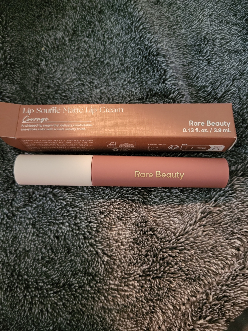 Rare Beauty Lip Soufflé Matte Lip Cream - Courage (Mauve Brown)